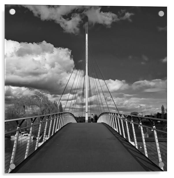 Christchurch Bridge over the River Thames  Acrylic by Joyce Storey