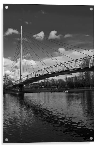 Christchurch Bridge over the River Thames Acrylic by Joyce Storey