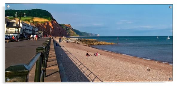 Early Evening in Sidmouth Acrylic by Joyce Storey