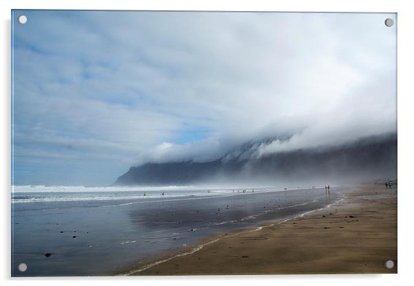 Cloud on the Beach Acrylic by Joyce Storey