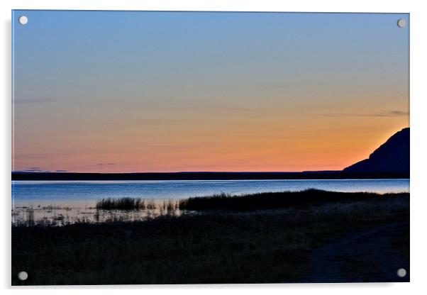 Sunrise at Fish Lake, Oregon Acrylic by Irina Walker