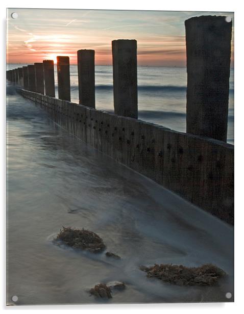 Skegness at dawn Acrylic by Steven Shea