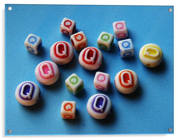 Q beads Acrylic by Pam Martin