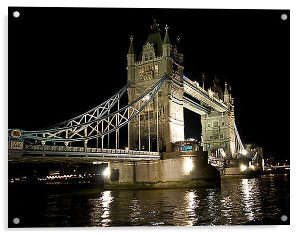 Tower Bridge Acrylic by Brian Beckett