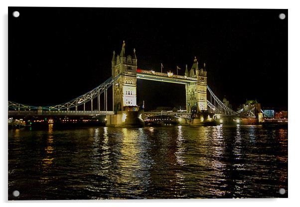 Tower Bridge Acrylic by Brian Beckett