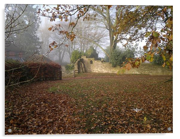 Romsey Church Acrylic by John Black