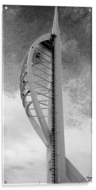 Spinnaker tower Acrylic by John Black