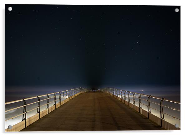 Saltburn Pier Perspective Acrylic by Paul Appleby