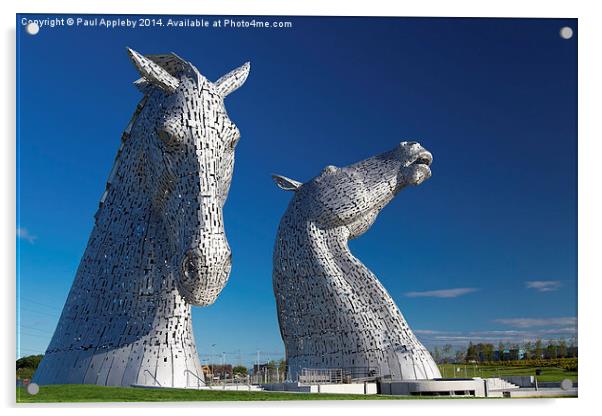  The Kelpies at the Helix, Falkirk 2 Acrylic by Paul Appleby