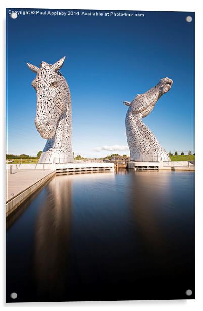  The Kelpies at the Helix, Falkirk 4 Acrylic by Paul Appleby