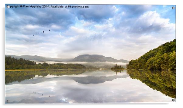 Loch Venachar, The Trossachs. Scotland. Acrylic by Paul Appleby