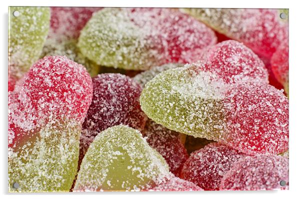 Fizzy Cherry Sweets Acrylic by Paul Brighton