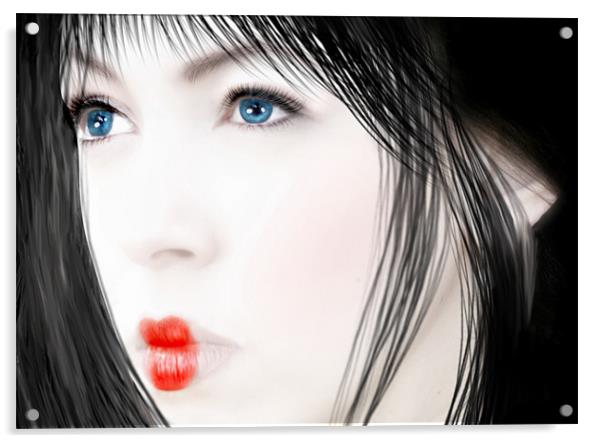Geisha Acrylic by Julie Hoddinott