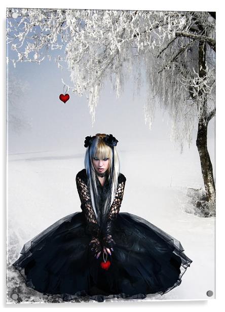 Gothic Winter Acrylic by Julie Hoddinott