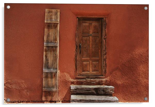 Spanish Door Acrylic by Kathleen Stephens