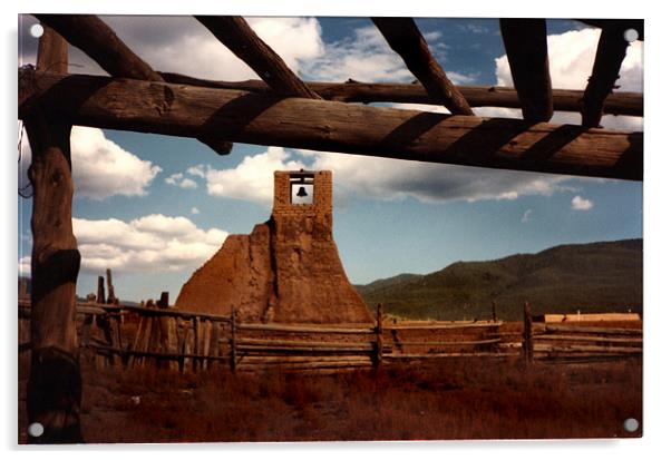 San Geronimo Church Ruins Acrylic by Kathleen Stephens