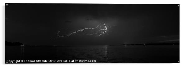 thunderstorm Acrylic by Thomas Stroehle