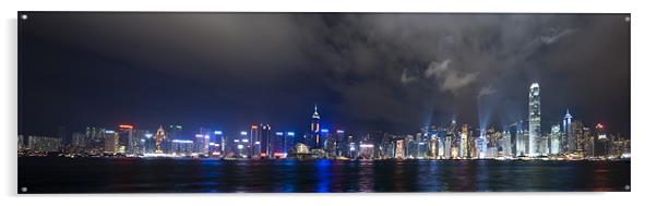 Hong Kong Panorama Acrylic by Thomas Stroehle