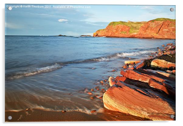 Dunbar Coast Stones Acrylic by Keith Thorburn EFIAP/b