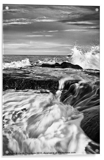 Dunbar Sea Waves Acrylic by Keith Thorburn EFIAP/b