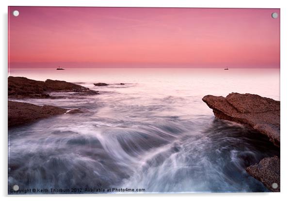 Dunbar Sunset Acrylic by Keith Thorburn EFIAP/b