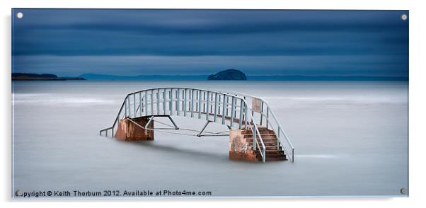 Dunbar Bridge at Sea Acrylic by Keith Thorburn EFIAP/b