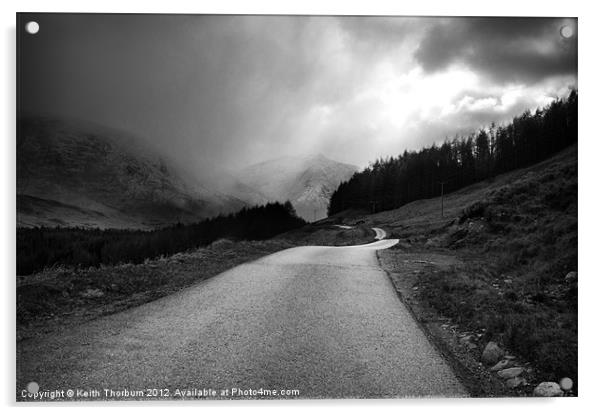 Road to Loch Etive Acrylic by Keith Thorburn EFIAP/b
