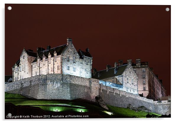 Edinburgh Castle Acrylic by Keith Thorburn EFIAP/b