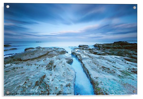 Sea Channel Acrylic by Keith Thorburn EFIAP/b