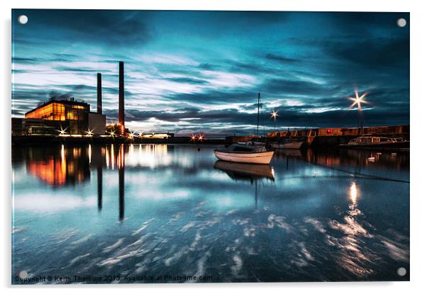 Cockenzie Power Station. Acrylic by Keith Thorburn EFIAP/b