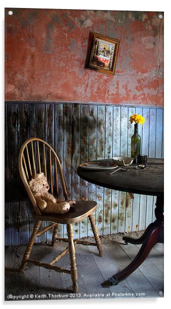 Teddy Bear Dinner Acrylic by Keith Thorburn EFIAP/b