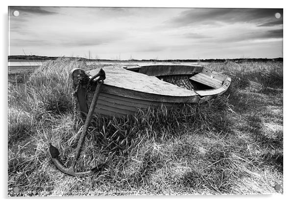 Old Boat Acrylic by Keith Thorburn EFIAP/b