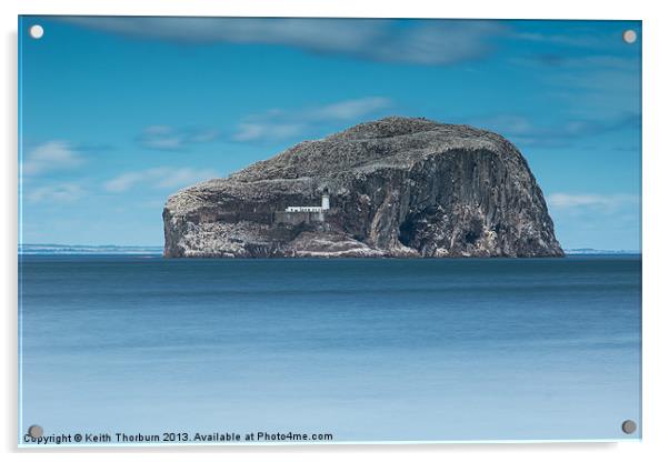 Bass Rock Acrylic by Keith Thorburn EFIAP/b