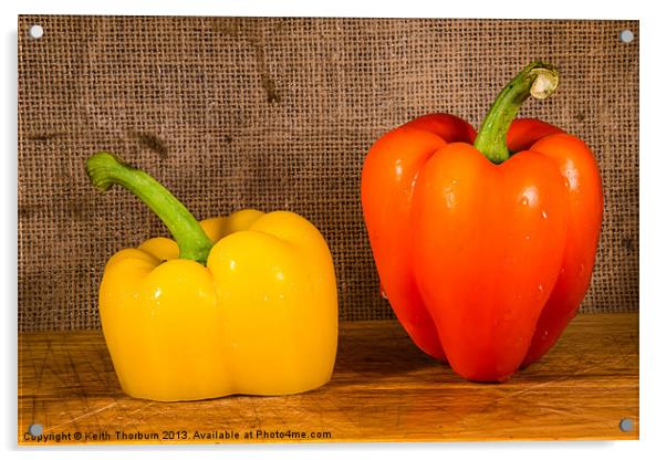Peppers Acrylic by Keith Thorburn EFIAP/b