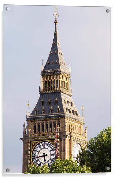 Westminster Clock Tower Acrylic by Keith Thorburn EFIAP/b