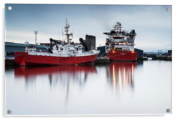 Leith Docks Acrylic by Keith Thorburn EFIAP/b