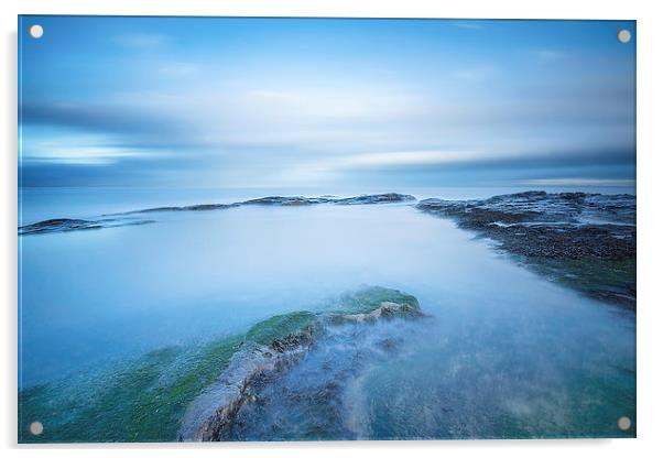 Gullane Coast Calm Acrylic by Keith Thorburn EFIAP/b