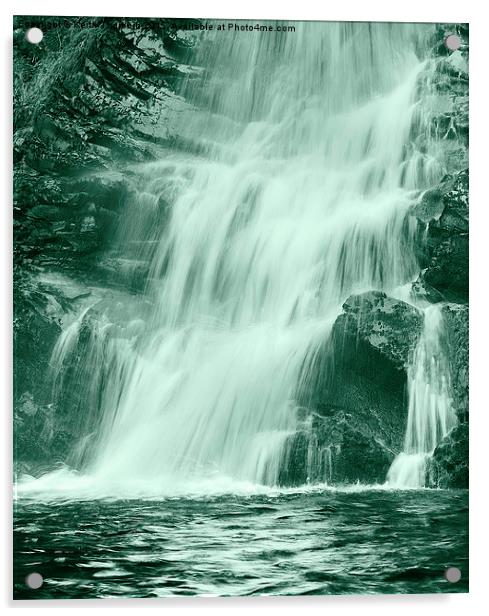  Waterfall  Acrylic by Keith Thorburn EFIAP/b