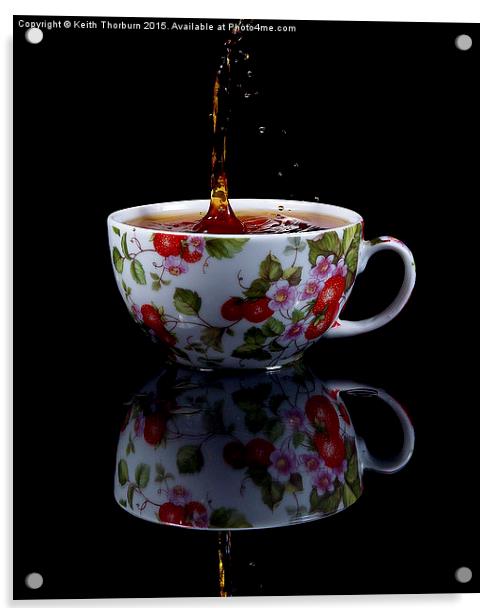 Tea Drops Acrylic by Keith Thorburn EFIAP/b