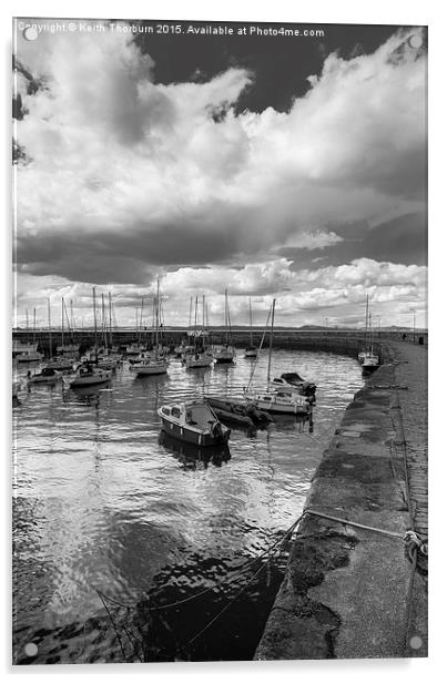 Musselburgh Harbour BW Acrylic by Keith Thorburn EFIAP/b