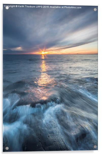 Sunset at Seton Sands Acrylic by Keith Thorburn EFIAP/b
