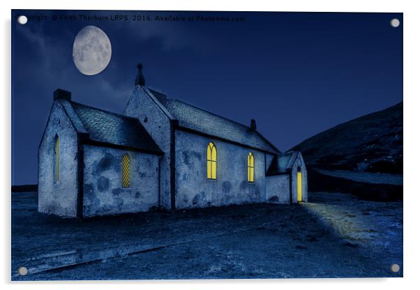 Old Highlands Church Acrylic by Keith Thorburn EFIAP/b