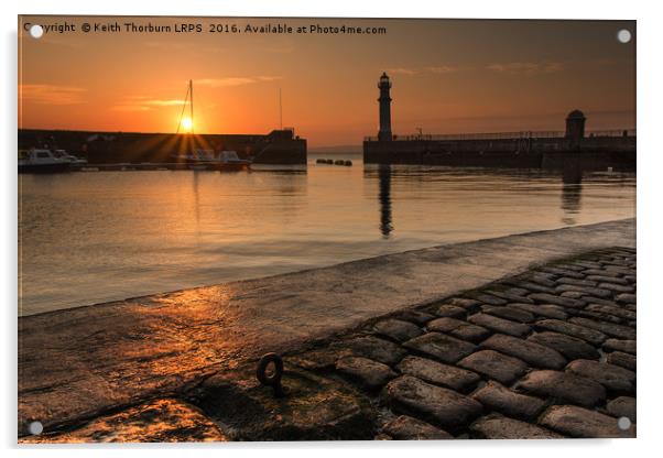 Newhaven Harbour Sunset Acrylic by Keith Thorburn EFIAP/b