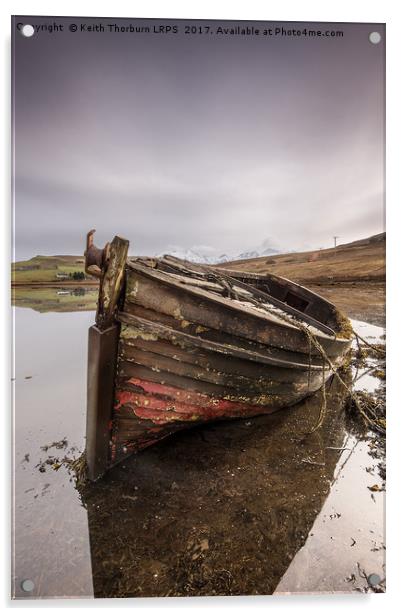MacNab Bay Old Boat Acrylic by Keith Thorburn EFIAP/b