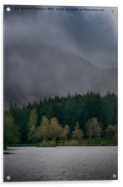 Glencoe Lochan Weather Acrylic by Keith Thorburn EFIAP/b