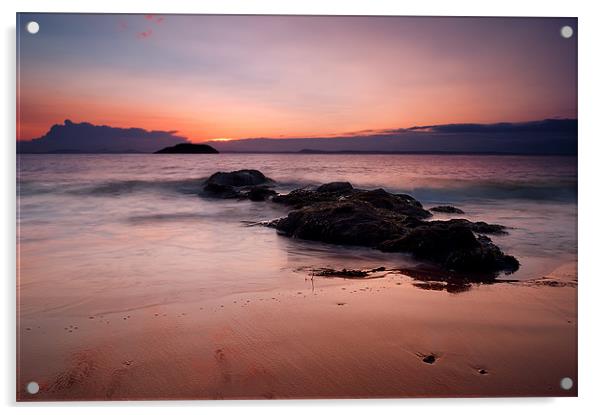 Beach Sunset Acrylic by Keith Thorburn EFIAP/b