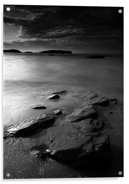 Beach Rocks Acrylic by Keith Thorburn EFIAP/b