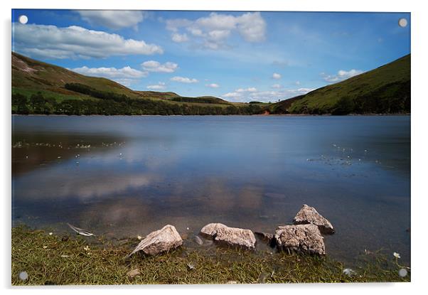 Glencoe Reservoir Acrylic by Keith Thorburn EFIAP/b