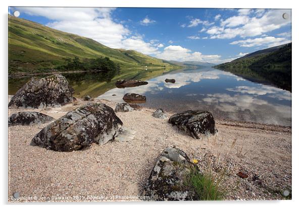 Loch Arkaig Acrylic by John Cameron