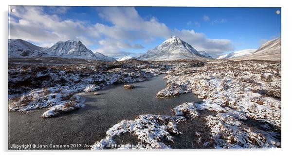 Majestic Winter Wonderland in Glencoe Acrylic by John Cameron